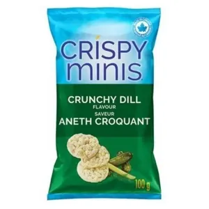 2x Dill Brown Rice Chips, Crispy Minis 100 g