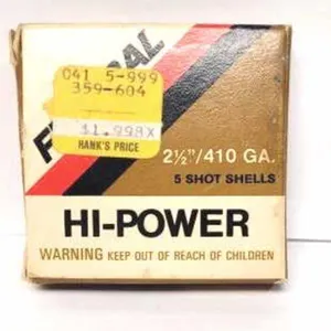 Federal Hi-Power 2 1/2" 410 GA Rifled Slugs