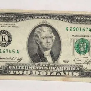 1976 Jefferson $2 Bill
