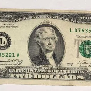 1976 Jefferson $2 Bill