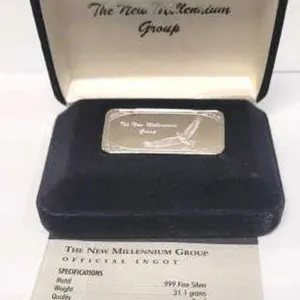 The New Millennium Group 1 oz Fine Silver Ingot
