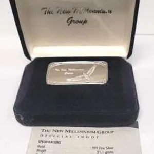 The New Millennium Group 1 oz Fine Silver Ingot