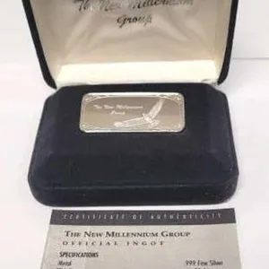 The New Millennium Group 1 oz Fine Silver Ingot