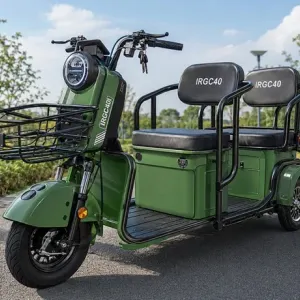 New! 2025 Mini Electric Tricycle Golf Cart Model IRGC40 (GREEN COLOR)