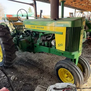 John Deere 720 Collector Tractor, Power Steering, 3pt, Meter Reads 184hrs, Running, Shedded, S/N 7211442