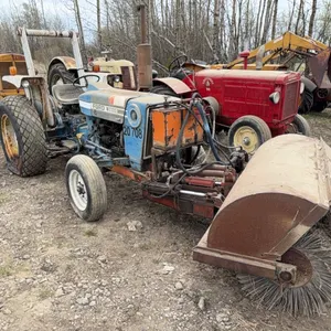 Ford 3600 Deisel 2wd Tractor w/ Hydraulic Driven Front  Broom Sweep & 3pt Arm Attachments, Running, Shedded *CLICK FOR VIDEO