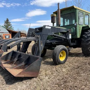 John Deere 4020 2wd Tractor w/ Cab, Loader, Bucket & Grapple, Meter reads 0957hrs, Rebuilt Diesel Engine, Running
