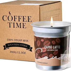 New CAFE LATTE M&SENSE Vegan Soy Wax Candle, 350g