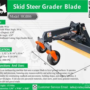 2026 Handy HGB86 96 in Skid Steer Grader (Unused)