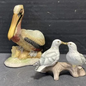 2 Lefton Bird Figurines