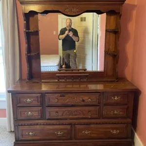 8 Drawer 5' Lowboy Dresser