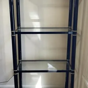 Glass and Black Shelf