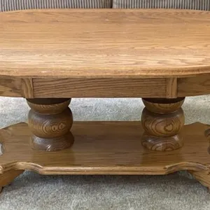 Oval Oak Coffee Table