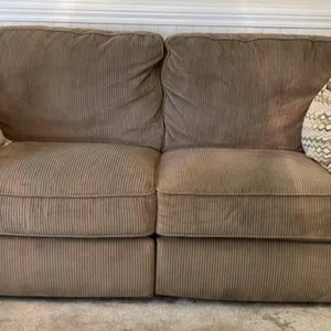 Modern Double  Recliner Brown Sofa