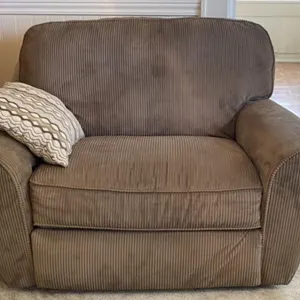 Modern Reclining Brown Loveseat