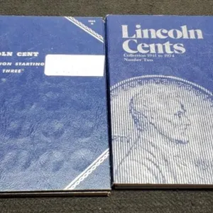 180 Lincoln Cents In 2 Complete Albums
