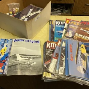 Early Box of Aviation Magazines