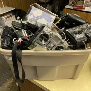 Large Tote of RC Controllers