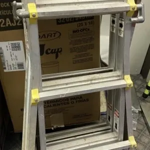 Adjustable Step & Straight Ladder
