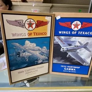 2 Wings of Texaco Diecast Planes