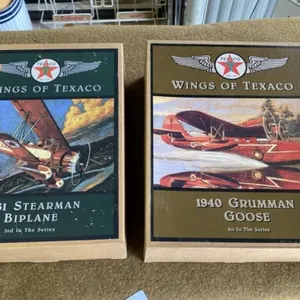2 Wings of Texaco Diecast Planes