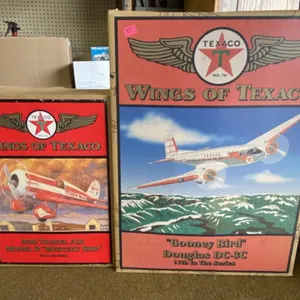 2 Wings of Texaco Diecast Planes