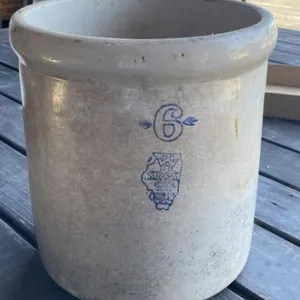 6 Gallon WhiteHall Stoneware Crock