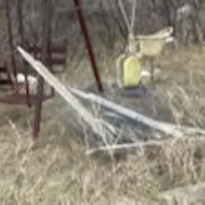 Swing and slide set.