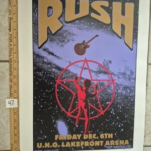1996 Rush Concert Poster 209 of 500