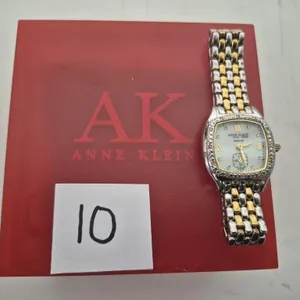 Ann Klein Diamond Bezel Accented Ladies Watch