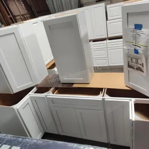 6 Arcadia White cabinets