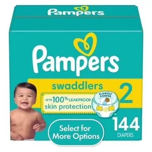SEALED $54 SEALED (size 2) Pampers Swaddlers...
