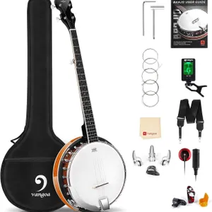 New $238 Vangoa Banjo 5 String, Full Size Banjo...