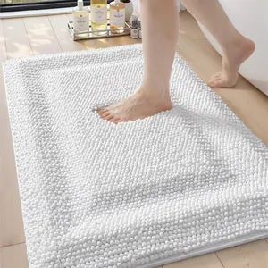 New $42 DEXI Chenille Thick Bath Mat Non Slip...