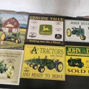 6 Metal John Deere Signs