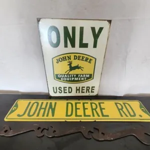 JD Metal Equip. Sign, JD Rd. Metal Sign & Wrenches