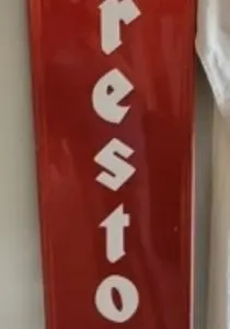 Firestone Metal Sign, 72"T x 13.6"W