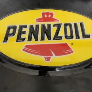 Pennzoil Plastic Sign, 30.6"W x 18"T