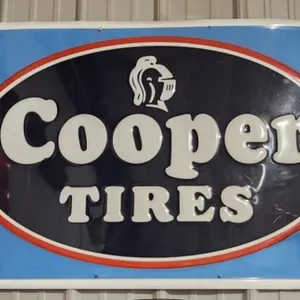 Cooper Tires Metal Sign 45"W x 30"T