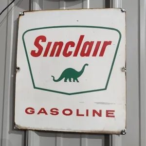 Sinclair Gasoline Metal Sign, 13/5"T x 12"T