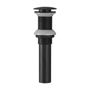 Matte Black Pop-up Drain 1-58 - 1-34 in.