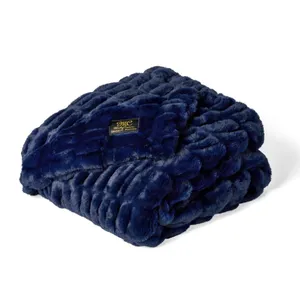 Minky Couture Hugs Blanket Adult Navy