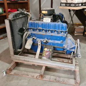 Ford Inline 6 Engine with Radiator