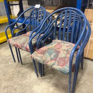 Metal Curved Slat Back Restaurant Chair (Must Take 6 Times The Bid Price)