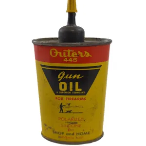 Vintage Outers 445 Gun Oil Tin w/ Spout