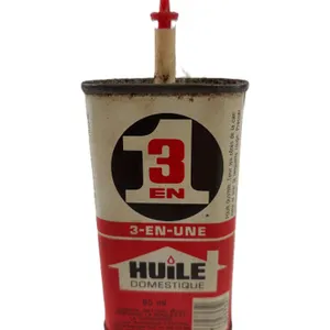Vintage 3‑IN‑ONE Household Oil Tin w/ Spout