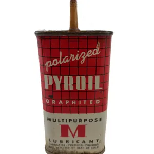 Vintage Pyroil Graphited Multipurpose Lubricant Tin w/ Spout