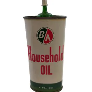 Vintage BA (British American) Household Oil Tin w/ Spout