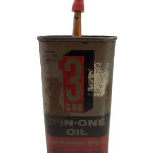 Vintage 3‑IN‑ONE Oil Tin w/ Spout