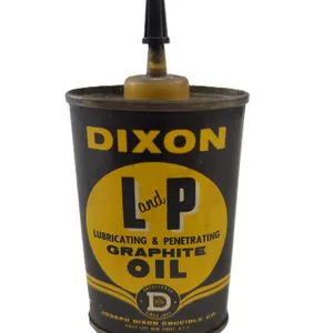 Vintage Dixon L&P Graphite Oil Tin w/ Spout